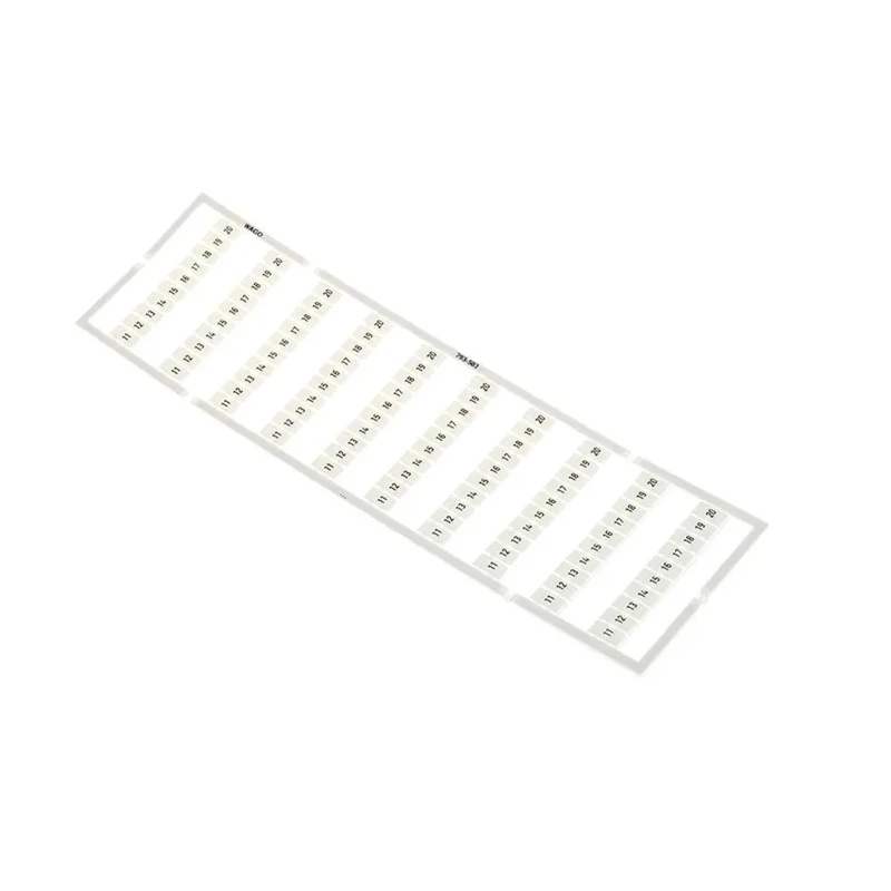 WAGO WMB Snap-On Marker for Terminal Block Accessories, White, Series 793-503