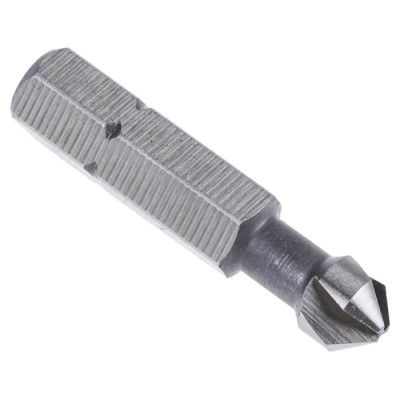 EXACT High Speed Steel Drill Bit 6.3 mm Head Diameter 3 Flute 90° Countersink Angle 31 mm Overall Length 1 Piece 05641