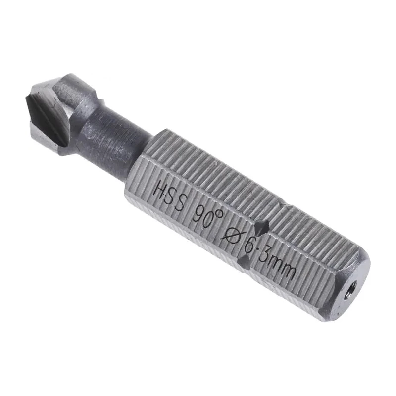 EXACT High Speed Steel Drill Bit 6.3 mm Head Diameter 3 Flute 90° Countersink Angle 31 mm Overall Length 1 Piece 05641
