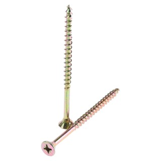 ULTI-MATE Pozisquare Countersunk Steel Wood Screw Passivated Zinc Plated M6 Thread 100 mm Length ULT/150