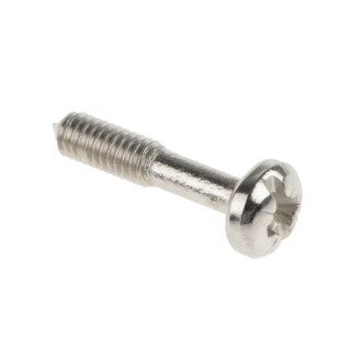 nVent SCHROFF Collar Screw for Use with Front Panel Mount, Steel, Thread M2.5 x 12.3, 100 Per Pack 21101-101