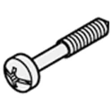 nVent SCHROFF Collar Screw for Use with Front Panel Mount, Steel, Thread M2.5 x 12.3, 100 Per Pack 21101-101