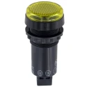 Sloan Yellow 24V Panel Mount Indicator, Prominent Bezel, 20mA Current, IP65 