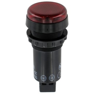 Sloan LED Red Panel Mount Indicator 951 Series 22 mm FASTON Termination IP65 12V 951RROB