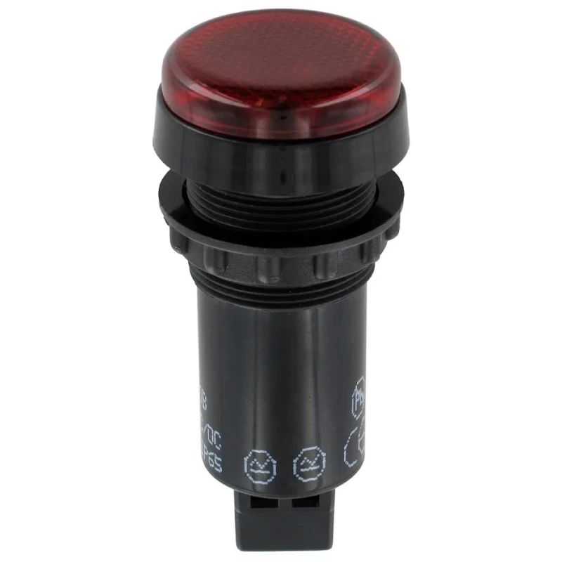Sloan LED Red Panel Mount Indicator 951 Series 22 mm FASTON Termination IP65 12V 951RROB