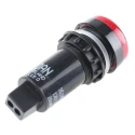 Sloan LED Red Panel Mount Indicator 951 Series 22 mm FASTON Termination IP65 12V 951RROB
