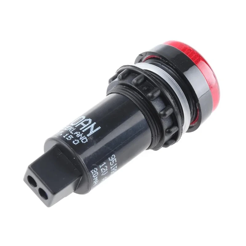 Sloan LED Red Panel Mount Indicator 951 Series 22 mm FASTON Termination IP65 12V 951RROB