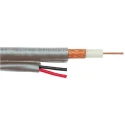 Belden RG59 SDI Coaxial Cable 75 Ω, 100 m Length, 300 V, Low Smoke Zero Halogen LSZH, Grey Jacket RG59