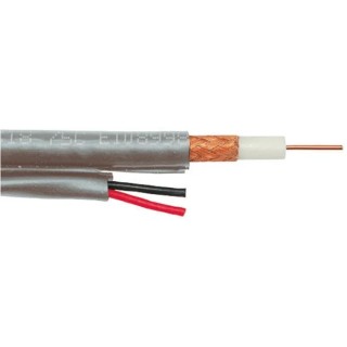 Belden RG59 SDI Coaxial Cable 75 Ω, 100 m Length, 300 V, Low Smoke Zero Halogen LSZH, Grey Jacket RG59