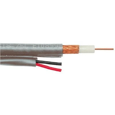 Belden RG59 SDI Coaxial Cable 75 Ω, 100 m Length, 300 V, Low Smoke Zero Halogen LSZH, Grey Jacket RG59