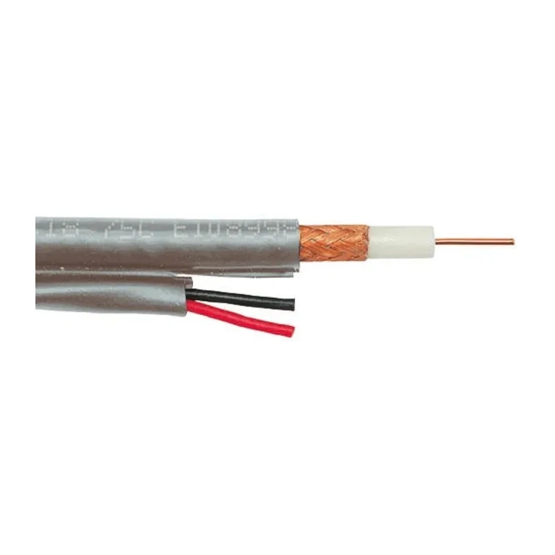 Belden RG59 SDI Coaxial Cable 75 Ω, 100 m Length, 300 V, Low Smoke Zero Halogen LSZH, Grey Jacket RG59