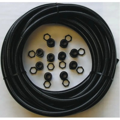 RS PRO 25 mm Nominal Diameter Plastic Black Conduit 10m Length IP66 Rated 513-2382