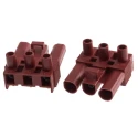 RS PRO Non-Fused Terminal Block, 3-Way, 2.5mm² Wire Size, 16A Current, 400V Voltage, Screw Termination, Nylon 495-6301