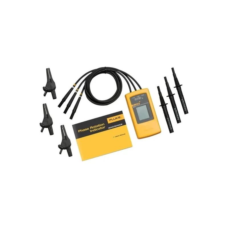 Fluke Phase Rotation Tester 15 Hz to 400 Hz Frequency, 40 V to 700 V Voltage LCD Display Fluke-9040EUR