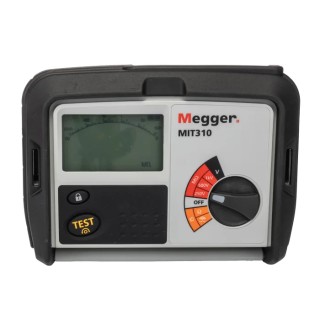 Megger Insulation & Continuity Tester 250 V Min, 1 kV Max, 1 mA Test Current, LCD Display MIT310