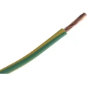 RS PRO Green, Yellow 10 mm² Hook Up Wire, 7 AWG, 80/0.4 mm Core Strands, 25 m Length, Polyvinyl Chloride Jacket 516-8000
