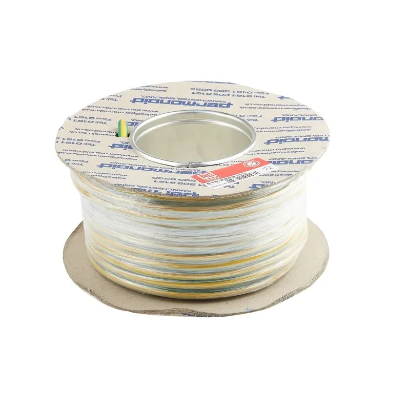 RS PRO Green, Yellow 10 mm² Hook Up Wire, 7 AWG, 80/0.4 mm Core Strands, 25 m Length, Polyvinyl Chloride Jacket 516-8000