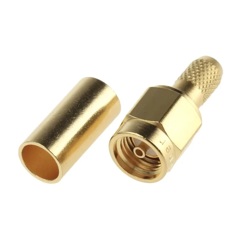 Telegartner SMA Series Coaxial Connector Cable Male SMA 50 Ω Straight Body Crimp J01150R0001