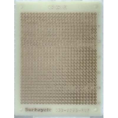 Sunhayato 2 Matrix Board 0.9 mm Holes, 2.54 mm Pitch, 72 mm Length, 47 mm Width, Glass Composite ICB-88GH-PBF