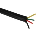 RS PRO 4 Core Telephone Cable, 7 x 0.127 mm Strand, Black PVC Sheath, 100 m Length 518-5689