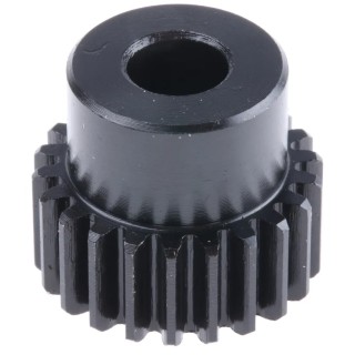 RS PRO Steel 22 Teeth Spur Gear, 1 Module, 8mm Bore, 22 mm Pitch Diameter, 18 mm Hub Diameter 521-6250