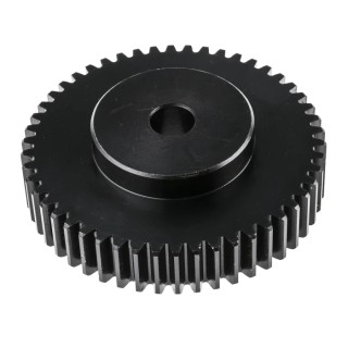 RS PRO Steel 50 Teeth Spur Gear 2 Module 15mm Bore 100 mm Pitch Diameter 55 mm Hub Diameter 521-6676