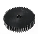 RS PRO Steel 50 Teeth Spur Gear 2 Module 15mm Bore 100 mm Pitch Diameter 55 mm Hub Diameter 521-6676