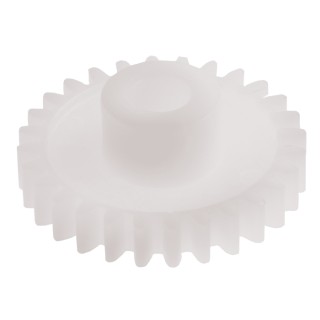 RS PRO Polyoxymethylene 25 Teeth Spur Gear 0.8 Module 5mm Bore 20 mm Pitch Diameter 10 mm Hub Diameter 521-7297