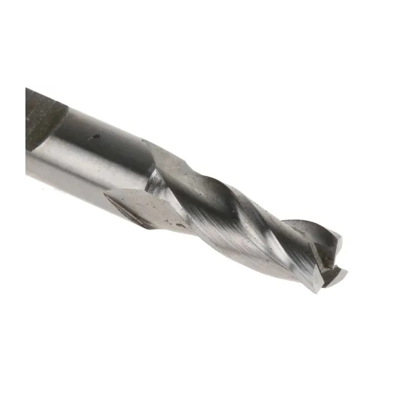 RS PRO End Mill, 5 mm Cutter Diameter, HSS Material, 6 mm Flat Shank, 12.5 mm Cut Length 523-0593