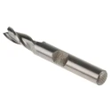 RS PRO End Mill, 5 mm Cutter Diameter, HSS Material, 6 mm Flat Shank, 12.5 mm Cut Length 523-0593