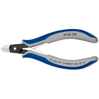 Knipex Precision Electronic Without Bevel Side Cutter Bi-Metal Handle 125mm 79 22 125