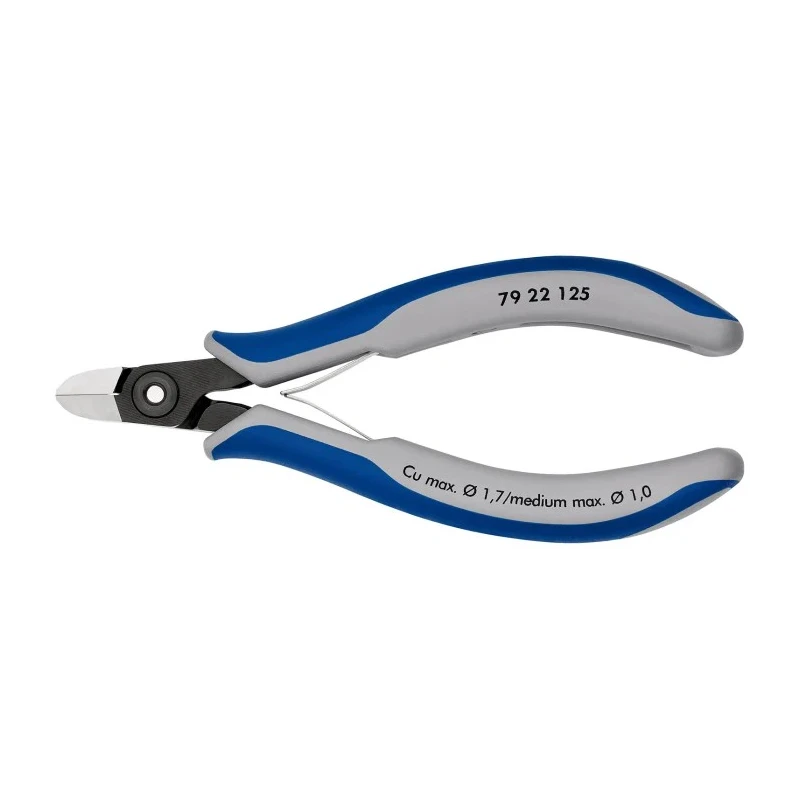 Knipex Precision Electronic Without Bevel Side Cutter Bi-Metal Handle 125mm 79 22 125