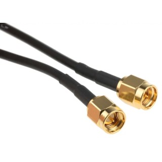 RS PRO 1 m RG174 Coaxial Cable 50 Ω Black Terminated RG174
