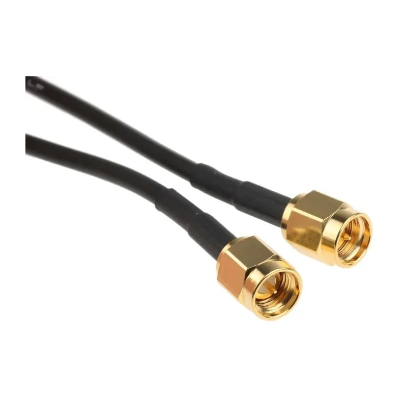 RS PRO 1 m RG174 Coaxial Cable 50 Ω Black Terminated RG174