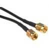 RS PRO 1 m RG174 Coaxial Cable 50 Ω Black Terminated RG174