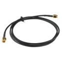 RS PRO 1 m RG174 Coaxial Cable 50 Ω Black Terminated RG174