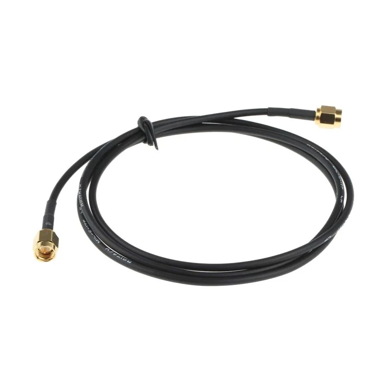 RS PRO 1 m RG174 Coaxial Cable 50 Ω Black Terminated RG174