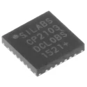 Silicon Labs USB Controller 1-Channel 12 Mbps 3.3V to 3.6V Surface Mount 28-Pin QFN CP2103-GM