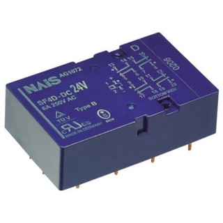 Panasonic PCB Force Guided Relay 5V DC Coil Voltage 2-Pole DPDT SF2D5D