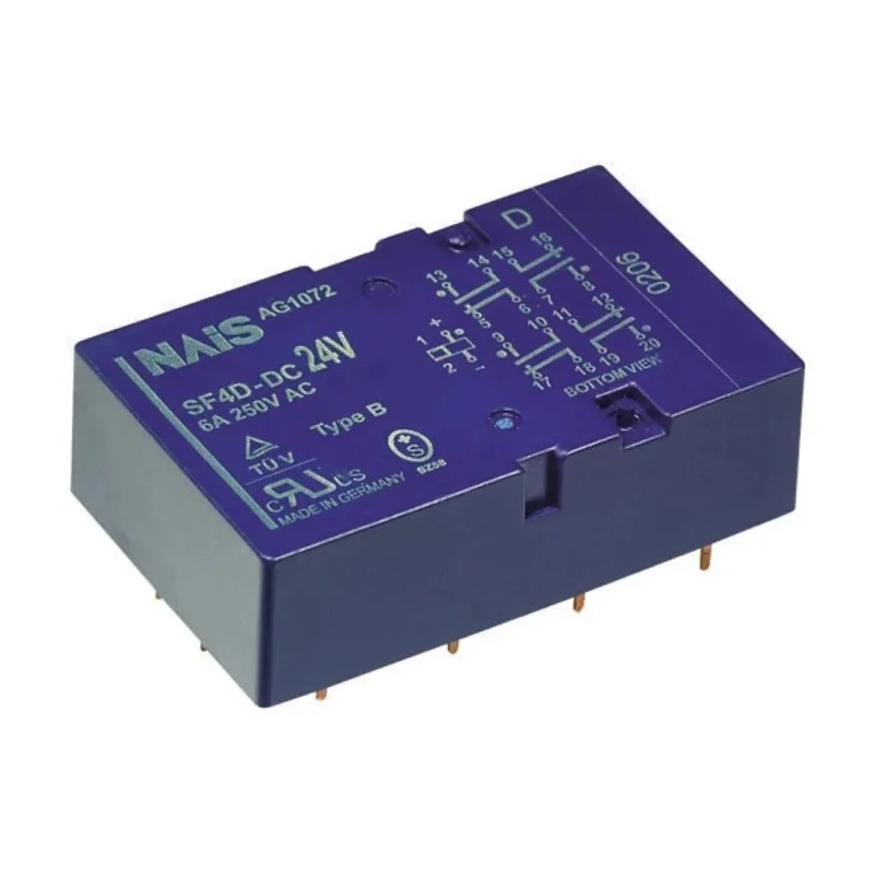 Panasonic PCB Force Guided Relay 5V DC Coil Voltage 2-Pole DPDT SF2D5D