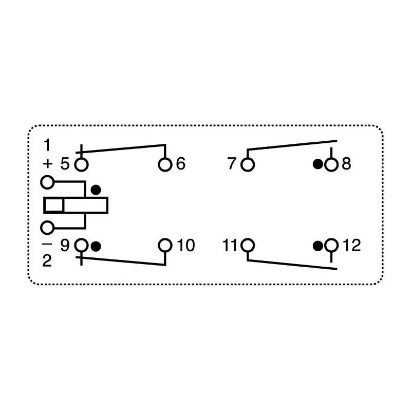 Panasonic PCB Force Guided Relay 5V DC Coil Voltage 2-Pole DPDT SF2D5D