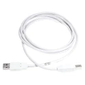 TE Connectivity USB 2.0 Male USB Type A to Male USB B Cable White 2m 1487588-1