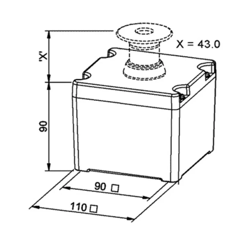 Craig & Derricott EMSH Series Pull Release Emergency Stop Push Button, Surface Mount, SPDT, IP65 EMSH/P/MR/CO