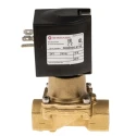 Buschjost 2 Port Normally Closed Brass Solenoid Valve 1/2 in Threaded, 24V DC 8254200.9151.02400