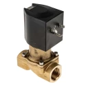 Buschjost 2 Port Normally Closed Brass Solenoid Valve 1/2 in Threaded, 24V DC 8254200.9151.02400
