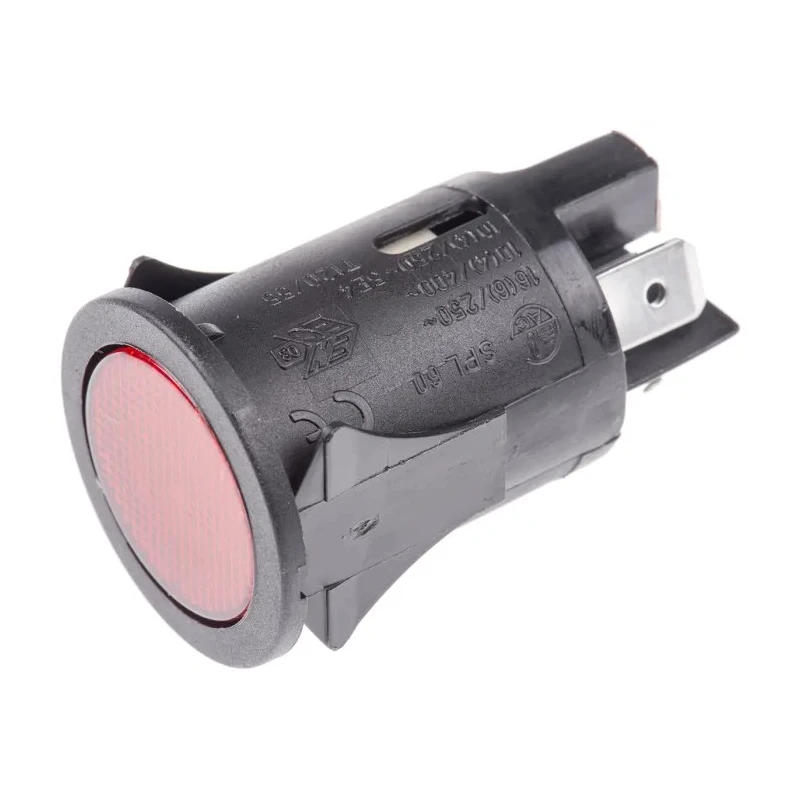RS PRO Illuminated Push Button Switch Latching Panel Mount DPST Red LED IP40 IP67 250 V AC 528-7842