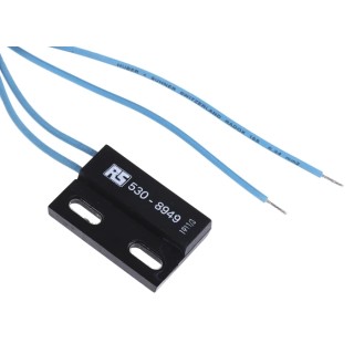 RS PRO Rectangular Epoxy Resin Reed Switch 0.5A 180V AC High Temperature 150°C 530-8949