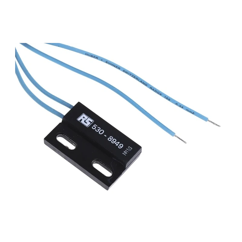 RS PRO Rectangular Epoxy Resin Reed Switch 0.5A 180V AC High Temperature 150°C 530-8949
