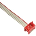 TE Connectivity Micro-MaTch Series Flat Ribbon Cable Assembly 1.27 mm Pitch 4 Conductors 250 mm Length 1483350-3