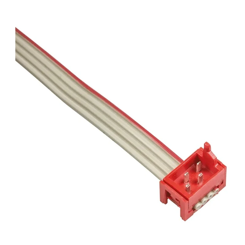 TE Connectivity Micro-MaTch Series Flat Ribbon Cable Assembly 1.27 mm Pitch 4 Conductors 250 mm Length 1483350-3